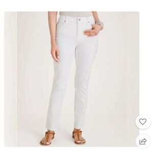 Chico’s So Slimming Girlfriend Slim Ankle Jeans